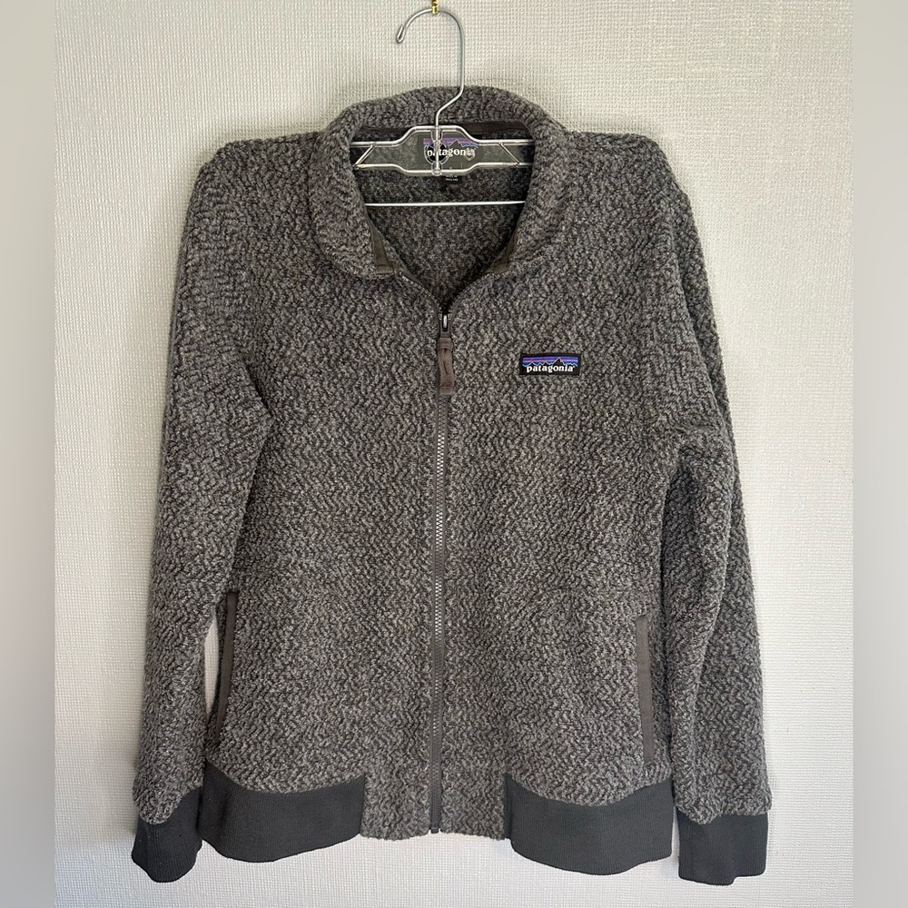 Patagonia Gray Fleece Woolyester Full-Zip Jacket